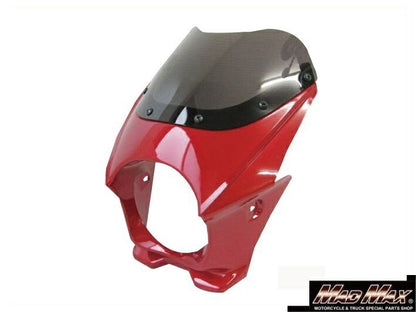 ビキニカウル レッド 高さ300×横270×奥行き230mm 汎用(130φヘッドライト車用)