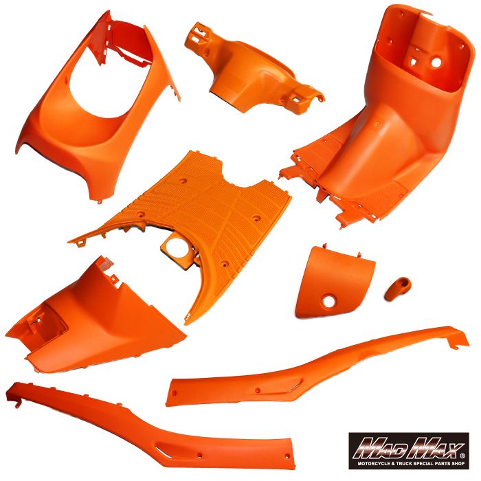純正タイプ インナーカバー 外装9点セット オレンジ ディオ(AF27/AF28)