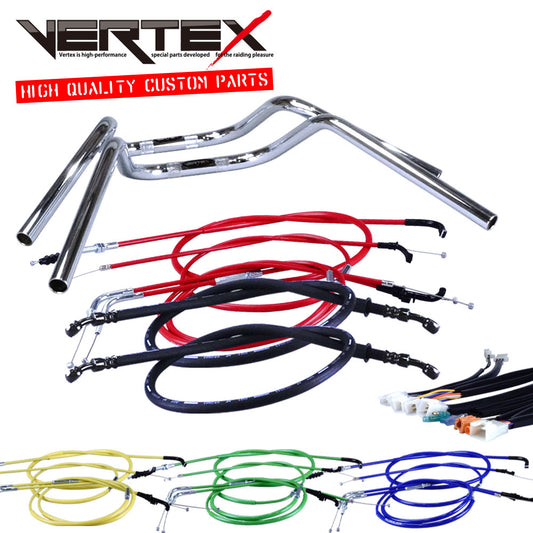 エイプ50 08-09年 AC16 ミニ鬼アップハンドル セット カラー ワイヤー