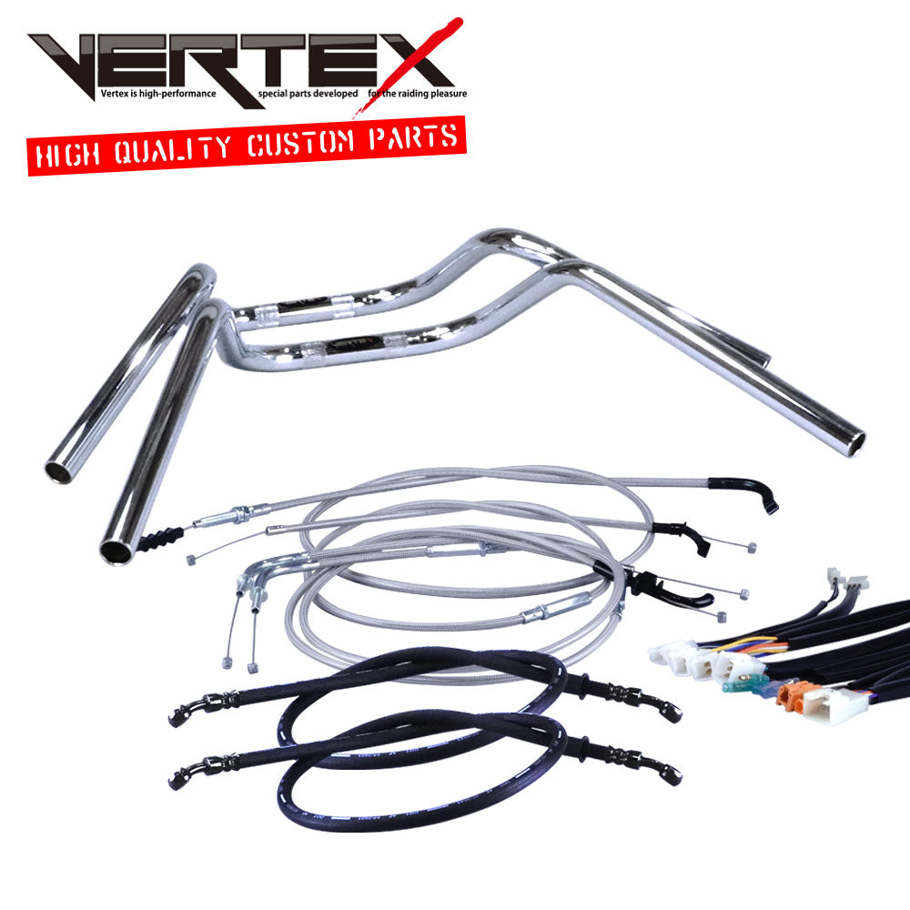 モンキー6V 74-84年 ミニ鬼アップハンドル セット メッシュ ワイヤー