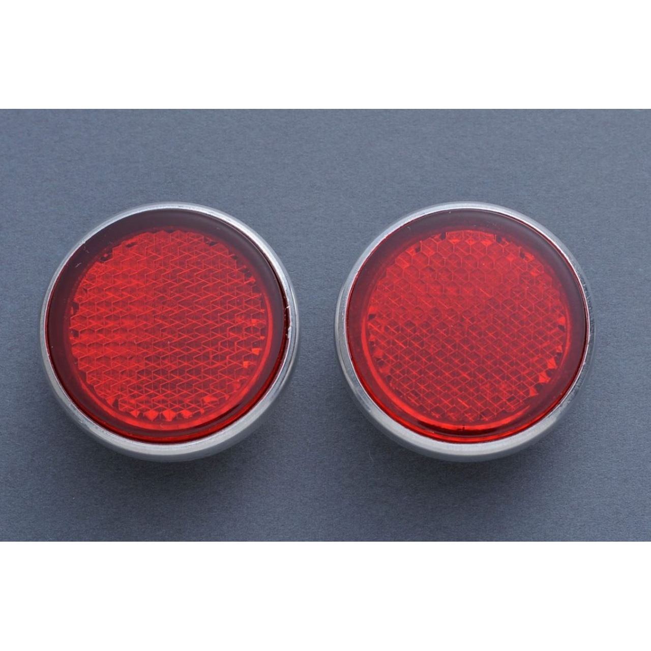 Front Reflector Set - Red, Left & Right - CB750 K0-K1