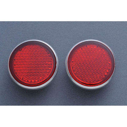 Front Reflector Set - Red, Left & Right - CB750 K0-K1