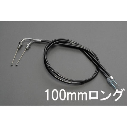 スロットルケーブル A.B ブラック 100mmロング CB750