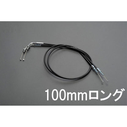 スロットルケーブル ブラック 100mmロング Z1 Z2