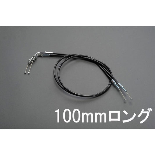 スロットルケーブル ブラック 100mmロング Z1 Z2