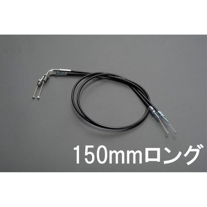 スロットルケーブル ブラック 150mmロング Z1 Z2