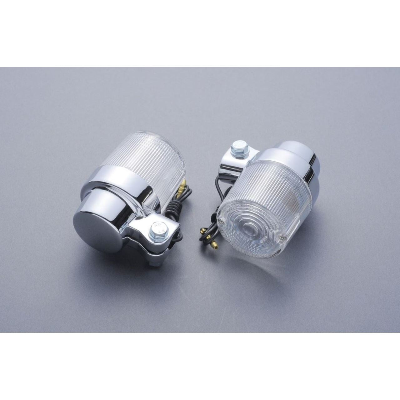 European turn signal, 300 type, φ50, clear, 2 pieces, universal