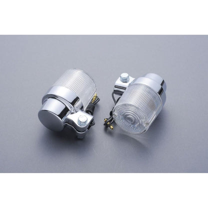 European turn signal, 300 type, φ50, clear, 2 pieces, universal
