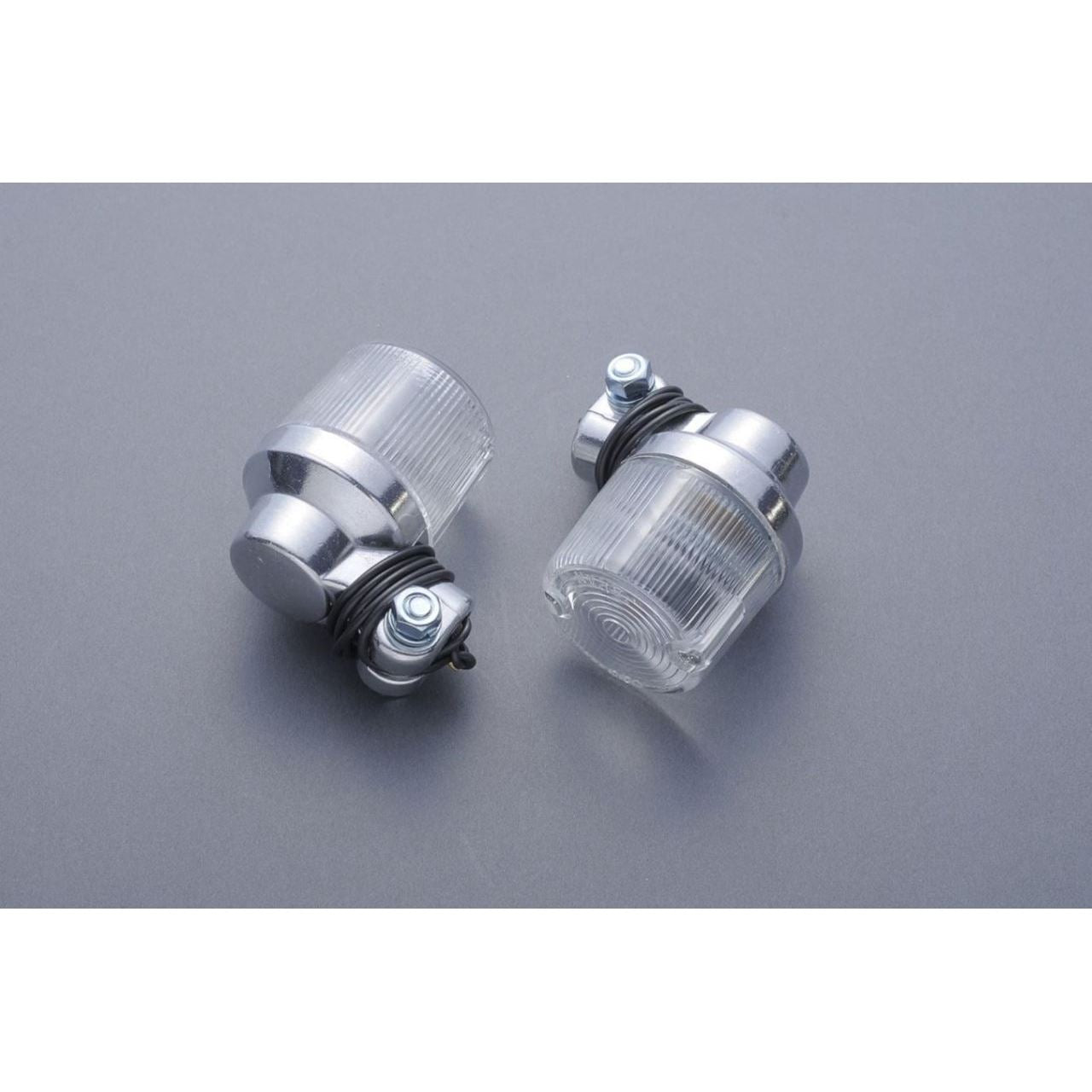 European Turn Signals, 500 series, φ45, Clear, 2 pcs, Universal