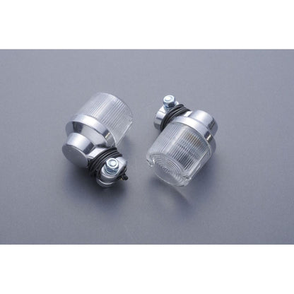 European Turn Signals, 500 series, φ45, Clear, 2 pcs, Universal