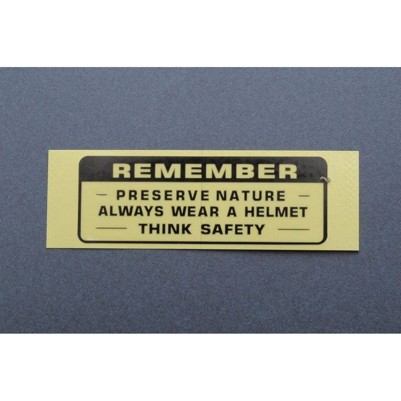 ガソリンタンクコーション 英語版 ブラック CB750