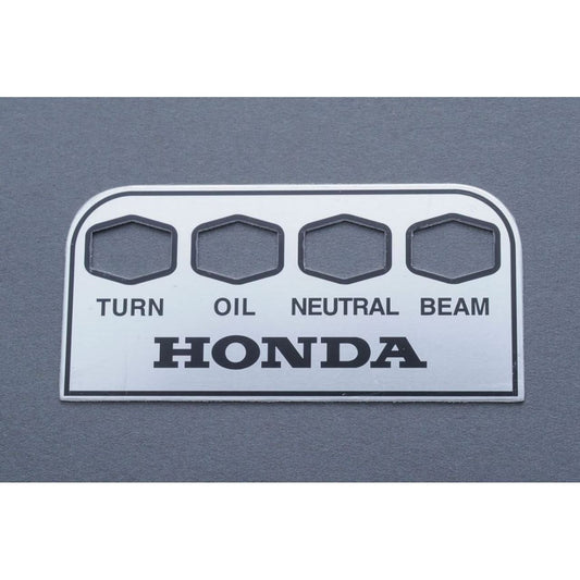 パイロットランププレート シルバー 1枚 CB750 K2-K6