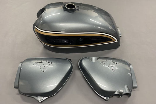 Tank & Side Covers Armor Silver Metallic CB750