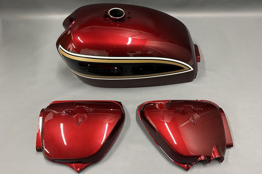 Tank & Side Cover Candy Antares Red CB750