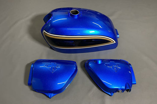 Tank & Side Cover, Flake Sapphire Blue, CB750