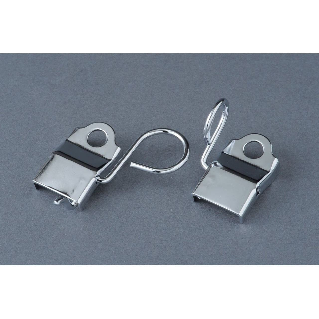 ワイヤーケーブルクランプ メッキ 左右セット Z1 Z2 KZ900 Z750 Z750D1 KZ1000 KZ1000MK2 Z750FX Z1-R KZ1000LTD