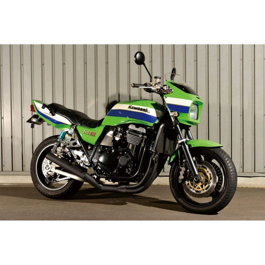 ショート管マフラー 艶なし ブラック ZRX1100/2