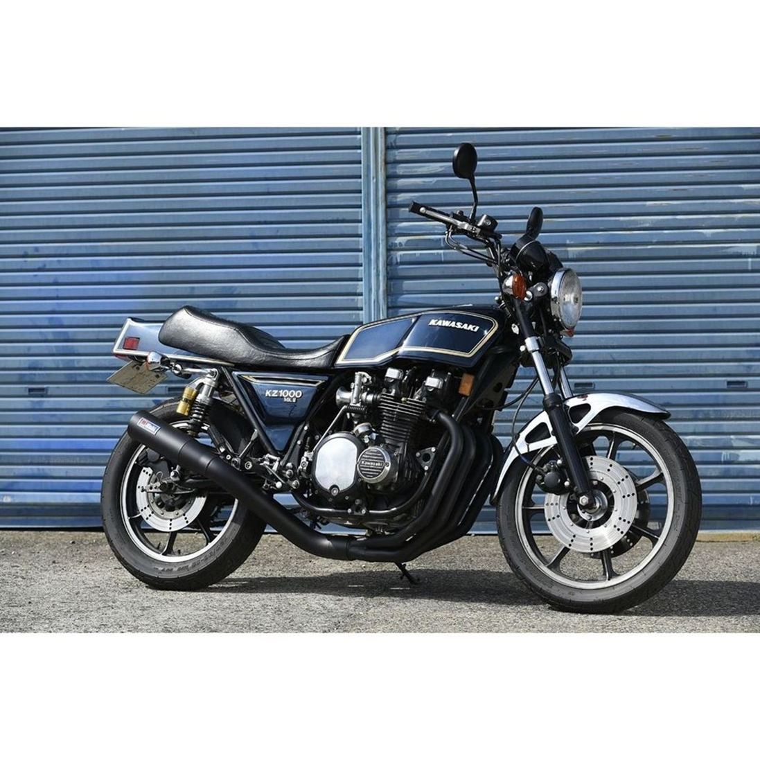 マルチandBGコラボエキゾースト ブラック KZ1000 KZ1000MK2