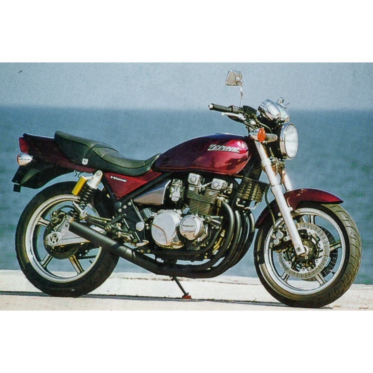 7952］ ZEPHYR400 ゼファー400 ショート管 マフラー ブラック MRS製 品