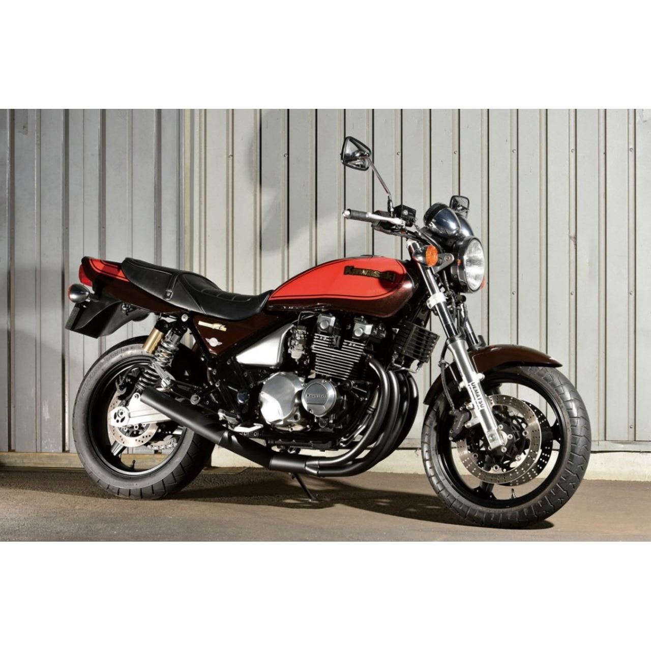 ショート管マフラー ブラック ZEPHYR400 ZEPHYR400X