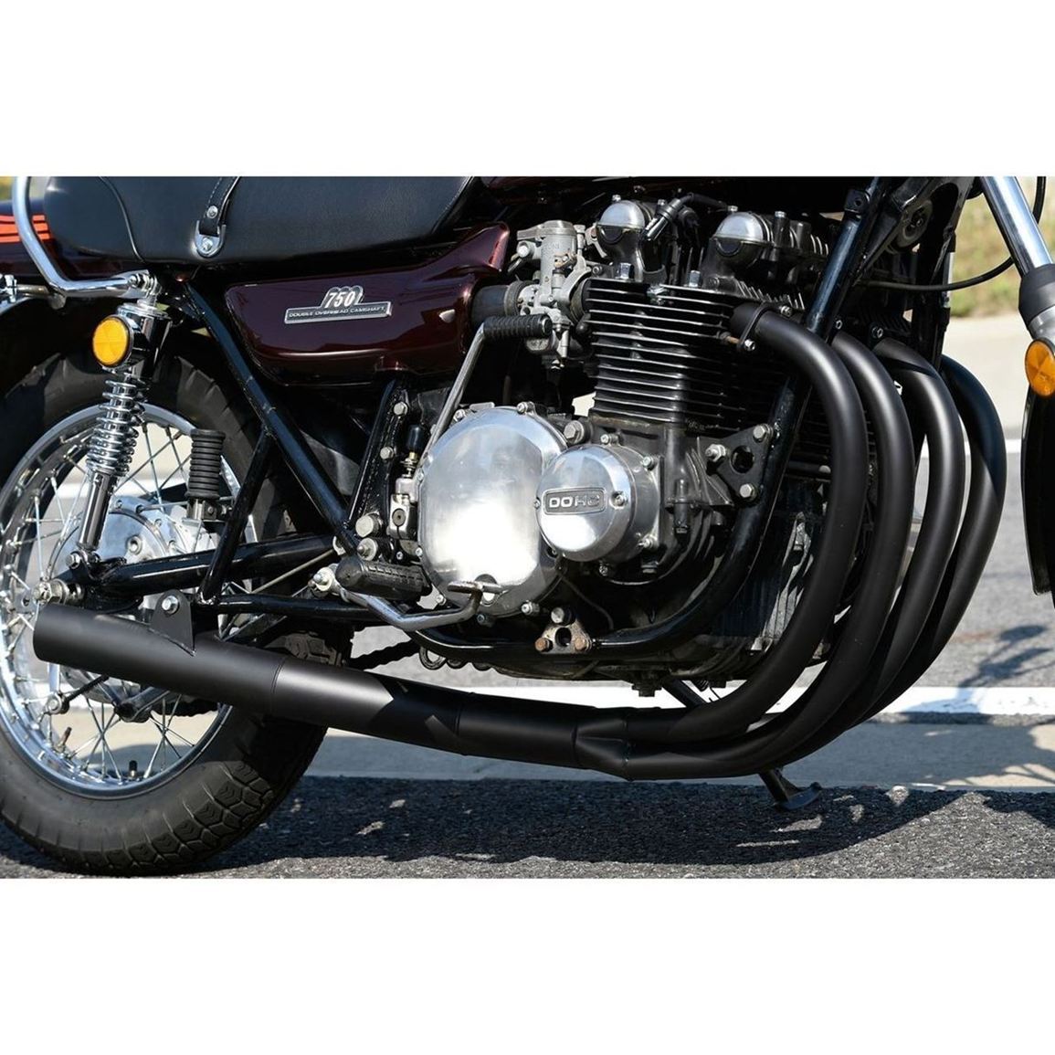 Z1/Z2 KZ900 Z750FOUR Z750D1 純正マフラー ショート管マフラー ブラック Z1 Z2 KZ900 Z750D1 – バイクマン