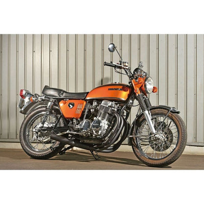 ハンドメイドショート管マフラー ブラック CB750