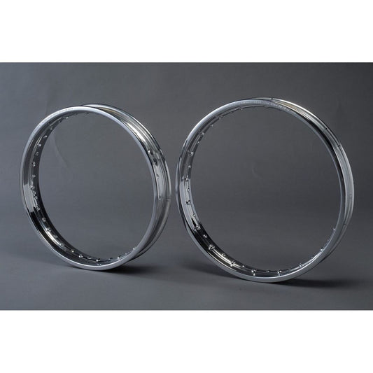 クロームメッキリム フロント 1.85-19 40穴 Z1 Z2 KZ900 Z750 Z750D1 KZ1000 CB750 H1/500SS系 H2/750SS系