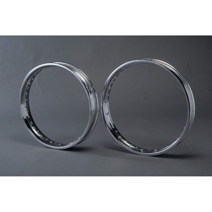 クロームメッキリム リア 2.15-18 40穴 Z1 Z2 KZ900 Z750 Z750D1 KZ1000 CB750 H1/500SS系 H2/750SS系