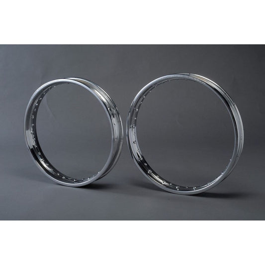 クロームメッキリム リア 2.15-18 40穴 Z1 Z2 KZ900 Z750 Z750D1 KZ1000 CB750 H1/500SS系 H2/750SS系