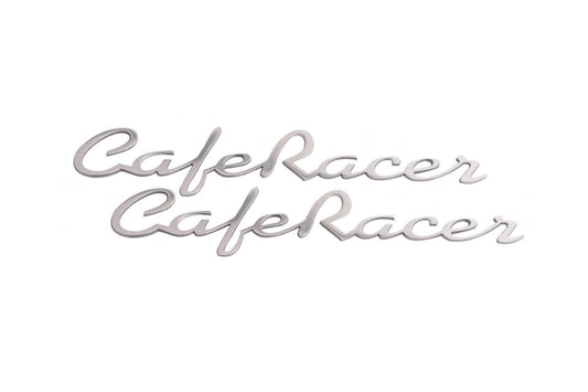 エンブレム カフェレーサー アルミ ポリッシュ 2個 汎用