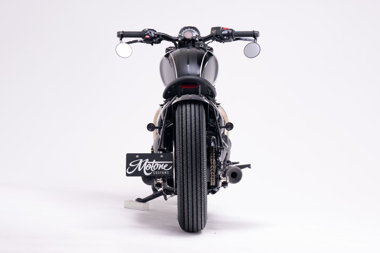 Side Number Plate Mount Side Kick Black 1 Set Bobber Scrambler 900 Speedmaster