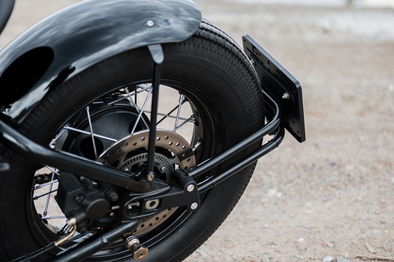 ナンバー移設キット ブラック 1セット CLAWT100/T120 スピードツイン900 スクランブラー900
