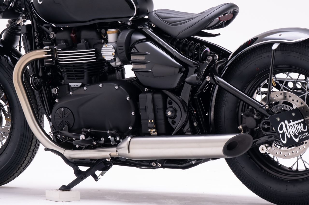 Battery Belt Beltane Leather Black 1pc Bonneville Bobber Speedmaster