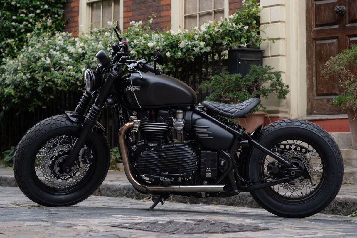Battery Belt Beltane Leather Black 1pc Bonneville Bobber Speedmaster