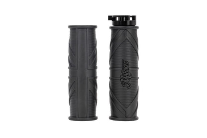 グリップ パトリオット ユニオンジャック ブラック 22.2mm 左右セット スピードツイン900 スクランブラー900