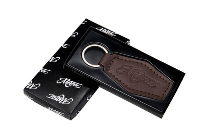 Leather Key Holder, Brown, 35mm (H) x 75mm (W) x 6mm (D), 1 piece