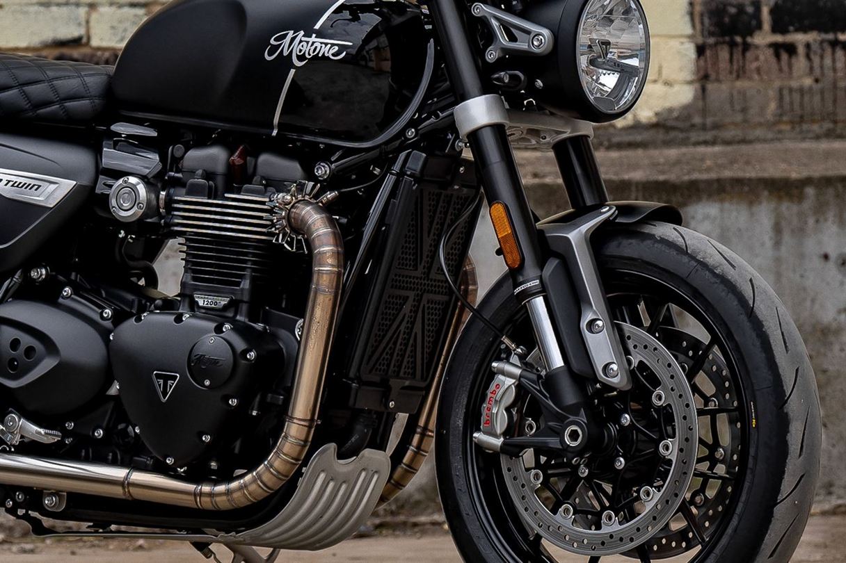 ラジエターガード ユニオンジャック ブラック 縦290mm×横177mm 1個 T100/T120 スピードツイン900 スクランブラー900