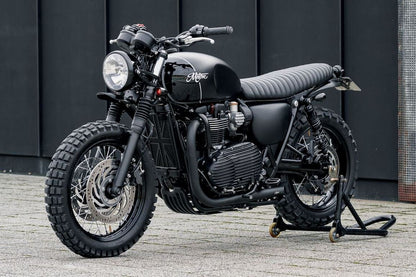 ラジエターガード ユニオンジャック ブラック 縦290mm×横177mm 1個 T100/T120 スピードツイン900 スクランブラー900
