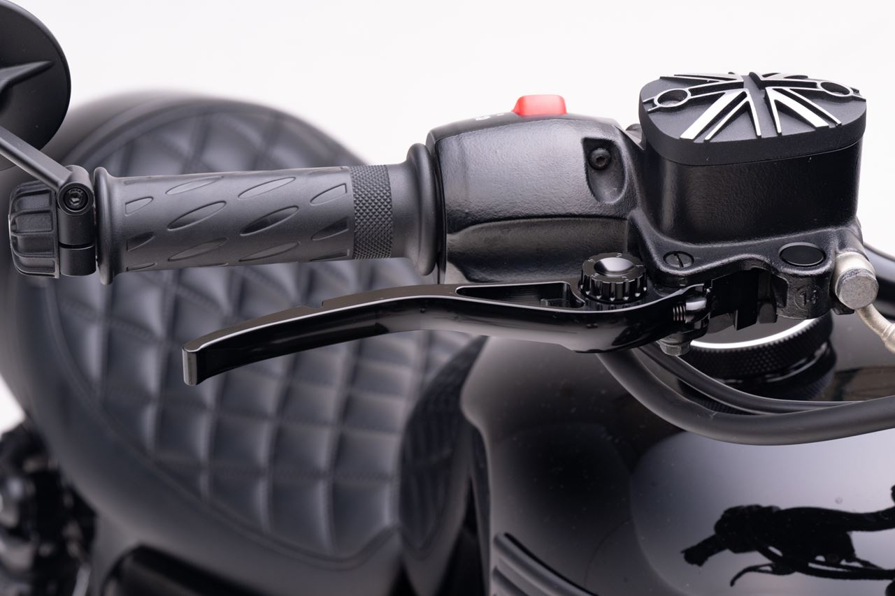 Lever Set, Pike, Aluminum, Black, Left and Right, T100/T120, Speed Twin 900, Scrambler 900
