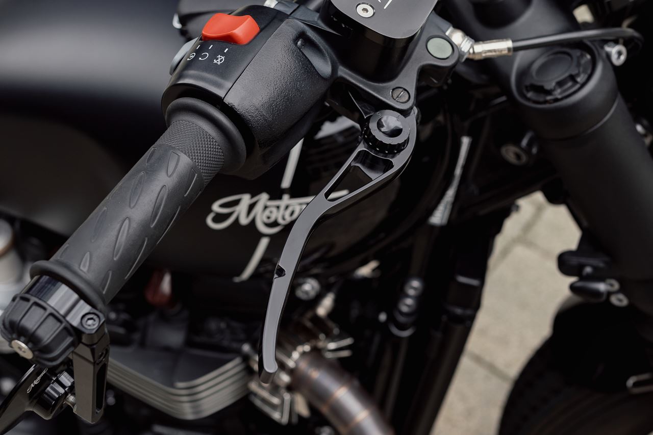 Lever Set, Pike, Aluminum, Black, Left and Right, T100/T120, Speed Twin 900, Scrambler 900