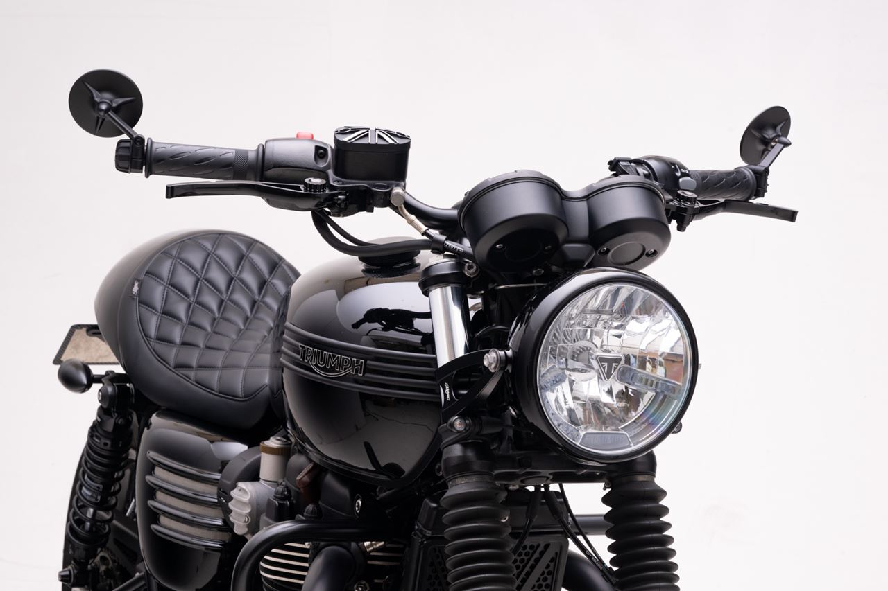 Lever Set, Pike, Aluminum, Black, Left and Right, T100/T120, Speed Twin 900, Scrambler 900