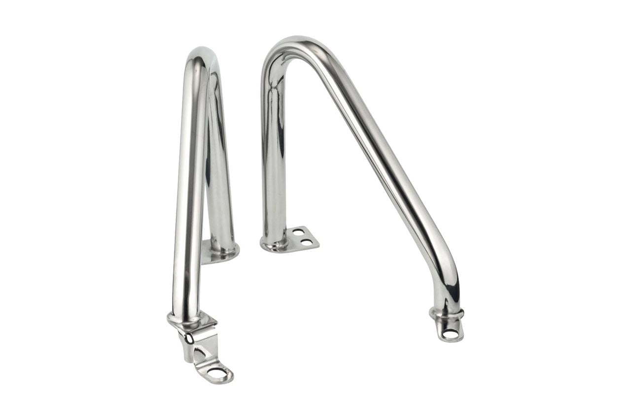 Engine Guard Stainless Polished Air-Cooled 2pc T100 Thruxton