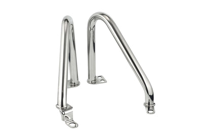 Engine Guard Stainless Polished Air-Cooled 2pc T100 Thruxton