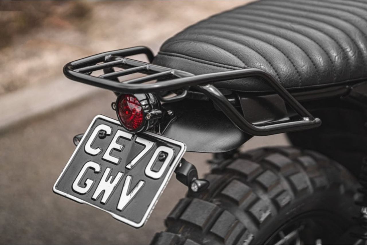 ミニラック スカーミッシュ ブラック 1個 T100/T120 スピードツイン900 スクランブラー900