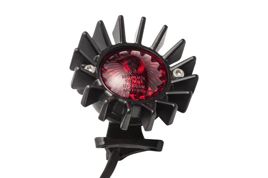 LEDテールライト ビッグフィン マウント付き ブラック レンズ直径50mm 1セット