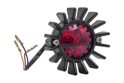 LED Tail Light Big Fin Black Lens Diameter 50mm 1 pc.