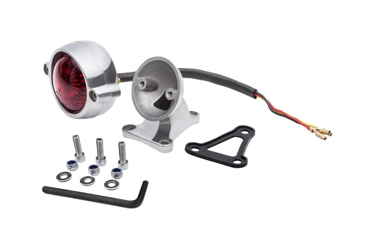 LED Taillight Eldorado, with Mount, Polished, 50mm Lens Diameter, 1 Set