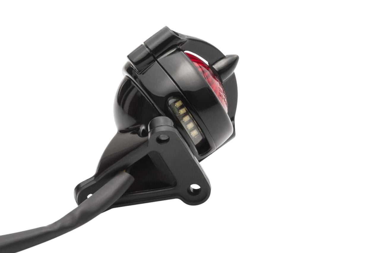 LEDテールライト ベルエア マウント付き ブラック レンズ直径50mm 1セット
