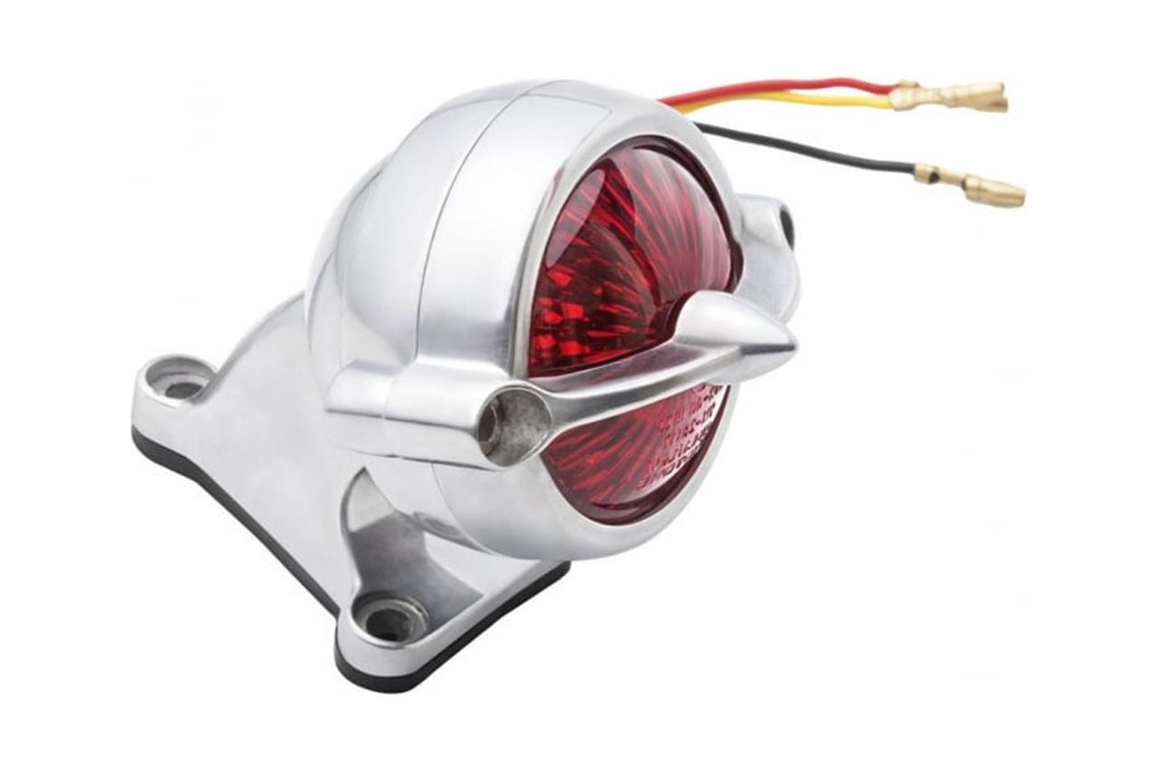 LEDテールライト ベルエア マウント付き ポリッシュ レンズ直径50mm 1セット