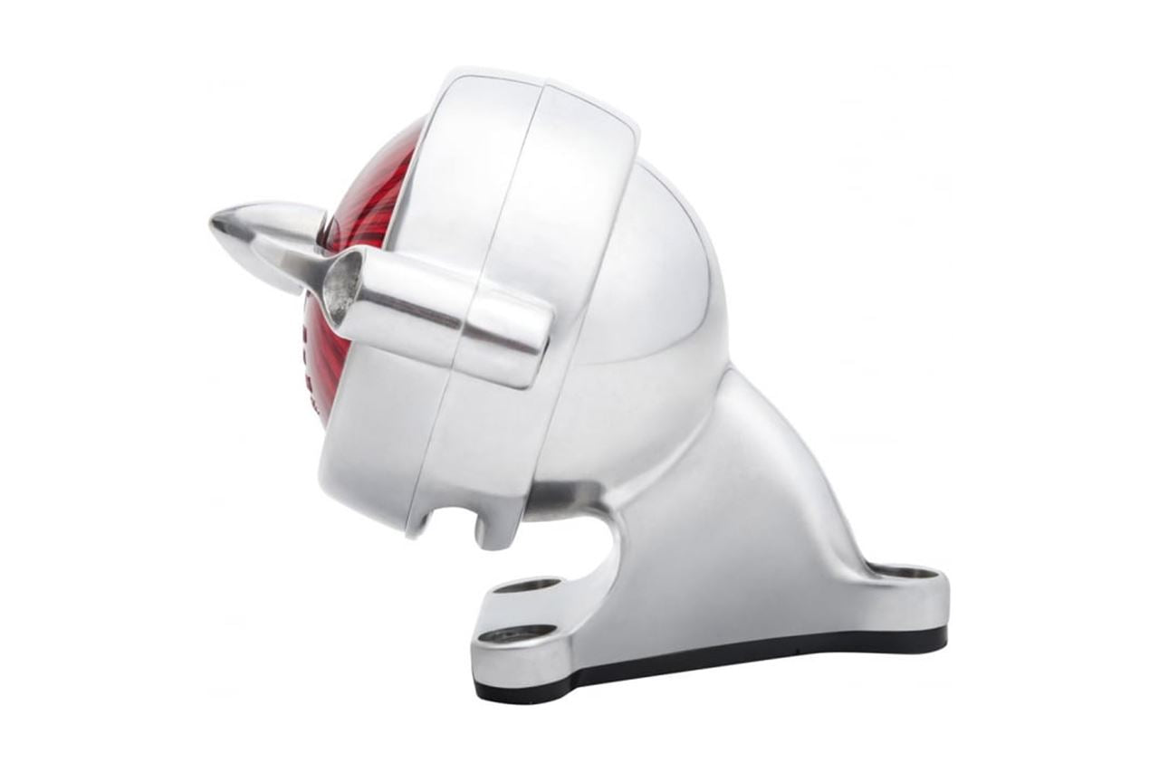 Taillight Mount for Round Taillights, Polished, 1 set